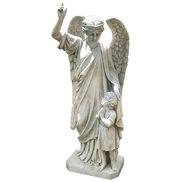 Design Toscano Guardian Angel Child's Prayer Garden Statue - EU33861
