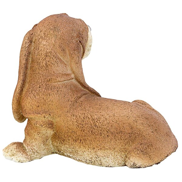 Design Toscano Brown Basset Puppy Dog Statue - CF3296