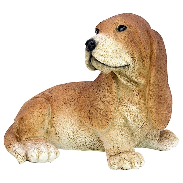 Design Toscano Brown Basset Puppy Dog Statue - CF3296