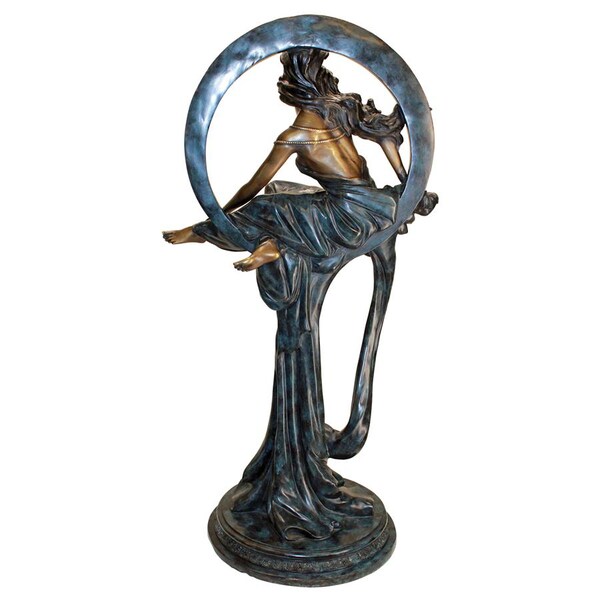 Design Toscano Alphonse Mucha's, Maiden of the Arts Cast Bronze Garden Statue - AS24573