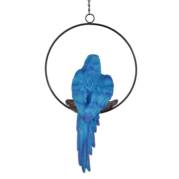 Design Toscano Polly in Paradise Parrot on Ring Perch: Medium, PK 2 - QL912820