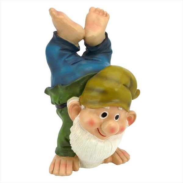 Design Toscano Handstand Henry the Garden Gnome Statue - QM2432000