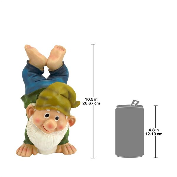 Design Toscano Handstand Henry the Garden Gnome Statue - QM2432000