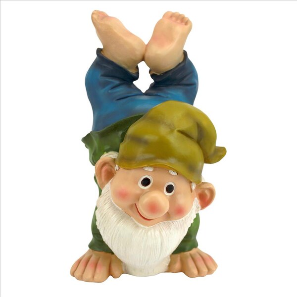 Design Toscano Handstand Henry the Garden Gnome Statue - QM2432000