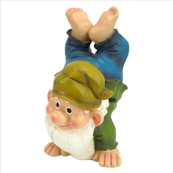 Design Toscano Handstand Henry the Garden Gnome Statue - QM2432000