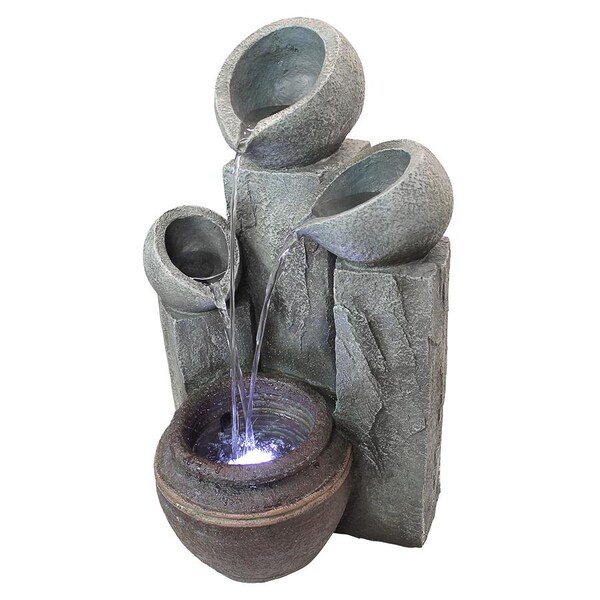 Design Toscano Hadrian's Villa Four Urn Garden Fountain - DW84069