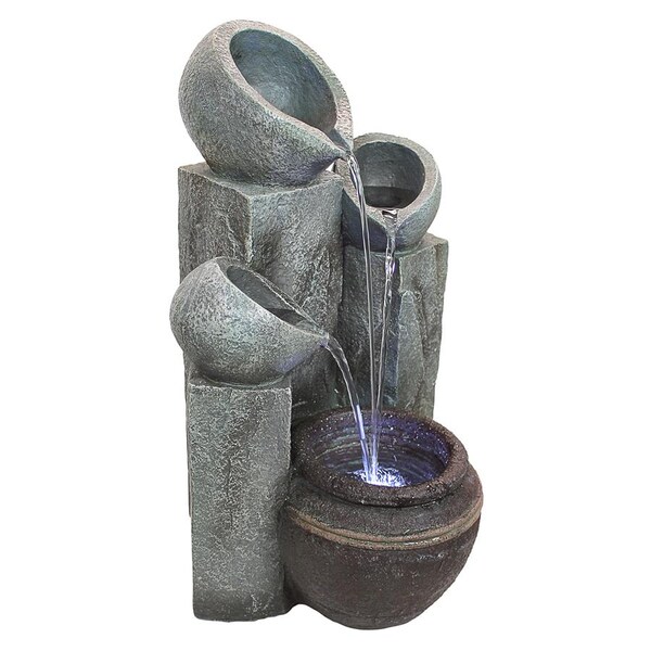 Design Toscano Hadrian's Villa Four Urn Garden Fountain - DW84069