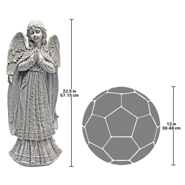 Design Toscano Angelic Messenger Garden Angel Statue - QM1932210