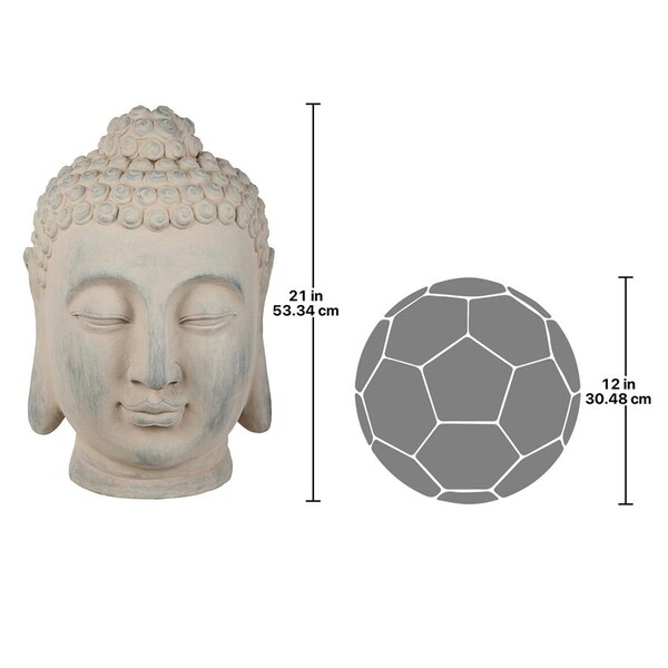 Design Toscano Spiritual Meditation Buddha Head Statue - FU82264