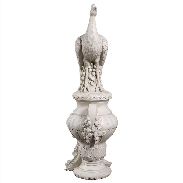 Design Toscano Staverden Castle Peacock on an Urn Garden Statue by artist Henk van der Eljk - NE180180