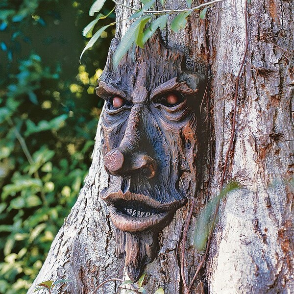 Design Toscano The Spirit of Nottingham Woods: Greenman Tree Sculpture - DB33001