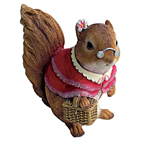 Design Toscano Grandmother and Grandfather Squirrel Statues: Grandmother - QM24685000
