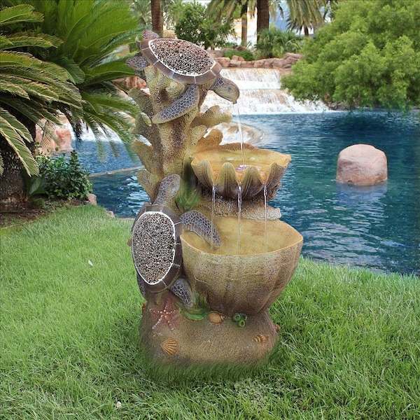 Design Toscano Turtle Cove Cascading Sculptural Fountain - SS1646