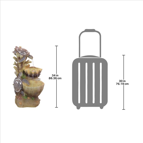 Design Toscano Turtle Cove Cascading Sculptural Fountain - SS1646
