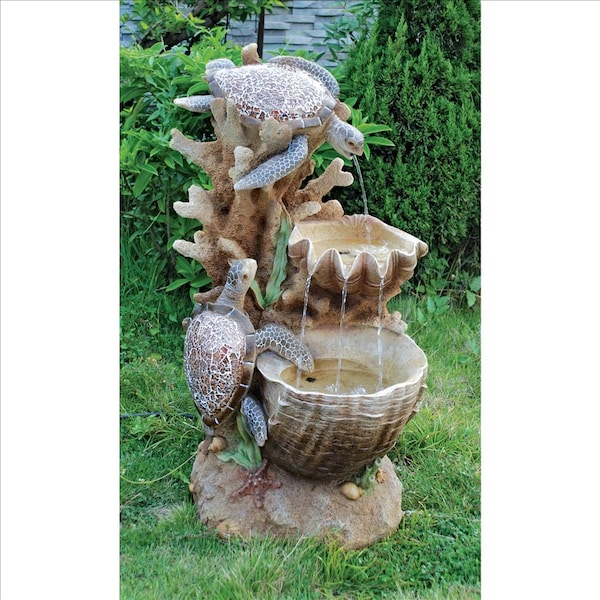 Design Toscano Turtle Cove Cascading Sculptural Fountain - SS1646