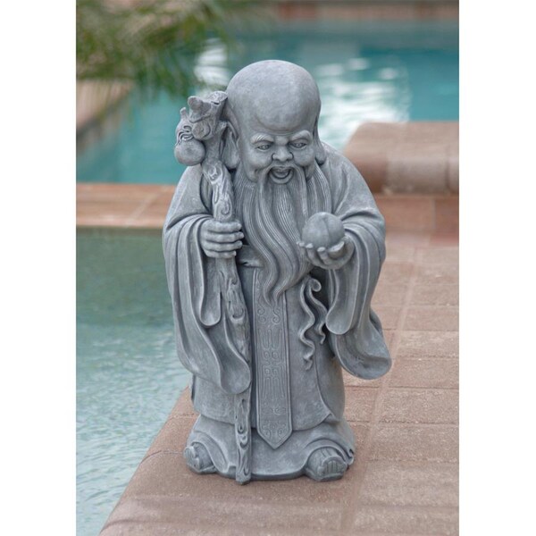 Design Toscano Shou Xin Gong: Chinese God of Longevity Statue - QL10335