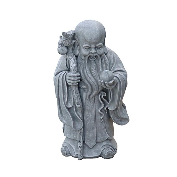 Design Toscano Shou Xin Gong: Chinese God of Longevity Statue - QL10335