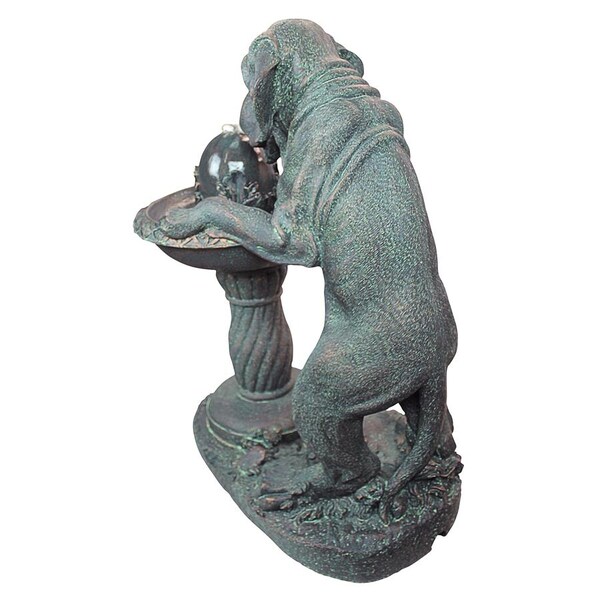 Design Toscano Dog's Refreshing Drink Sculptural Fountain - SS10795