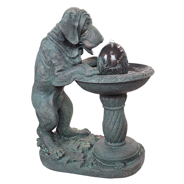 Design Toscano Dog's Refreshing Drink Sculptural Fountain - SS10795