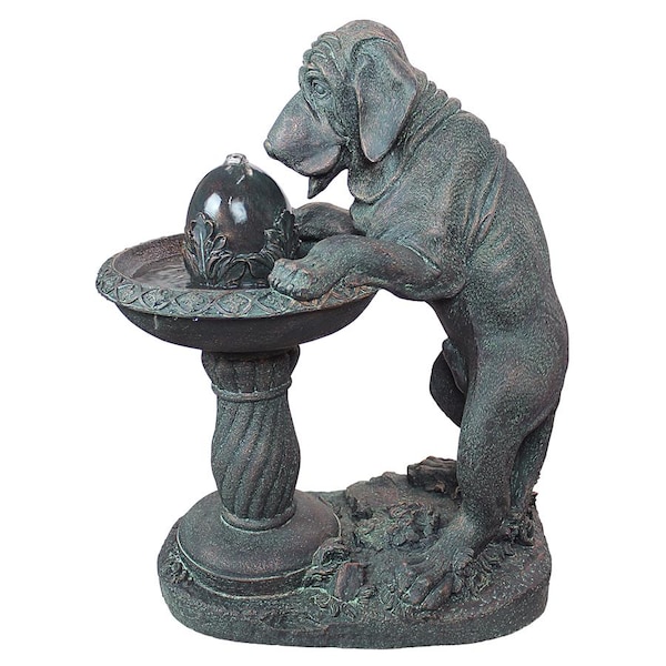 Design Toscano Dog's Refreshing Drink Sculptural Fountain - SS10795