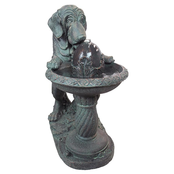 Design Toscano Dog's Refreshing Drink Sculptural Fountain - SS10795