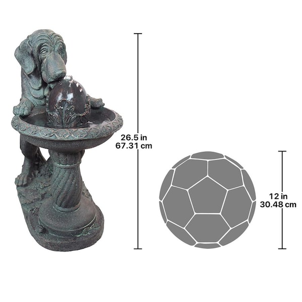 Design Toscano Dog's Refreshing Drink Sculptural Fountain - SS10795