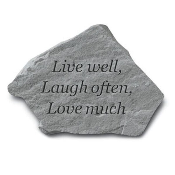Gardencontrol Inc.  Live Well-Laugh Often-Love Much - Garden Accent - 11 Inches x 8 Inches - GA87116