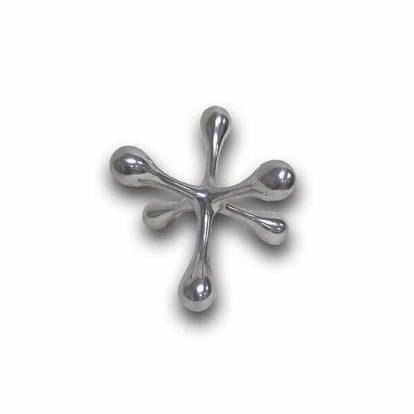 Palacedesigns 5 x 5 x 4 in. Silver Cantillo Small Decorative Jack Sculpture - PA1840691
