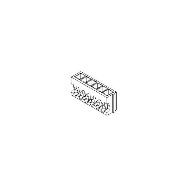 Conector de placa de Molex, 2 contactos, 1 fila, macho, recto, paso de 0.049 pulgadas, terminal de soldadura - 510220200