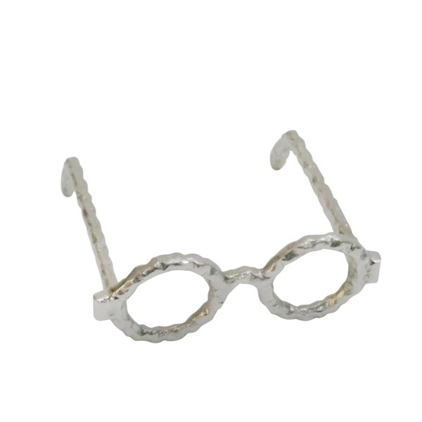 Sagebrook Home Aluminum Glasses Sculpture, Silver - 13532-04