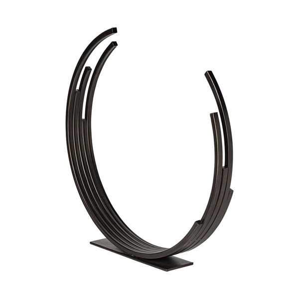 Palacedesigns Contemporary Metal Sculpture, Black - PA3093699
