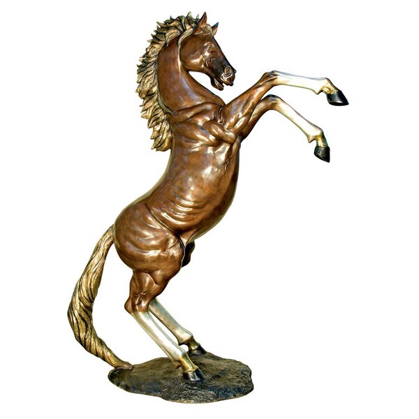 Design Toscano Majestic Spirit, Rearing Horse Cast Bronze Garden Statue: Right - KW76431