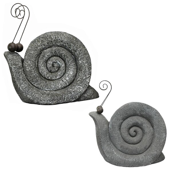Design Toscano At a Snail's Pace Garden Gastropod Statues: Medium and Large Set - FU983892