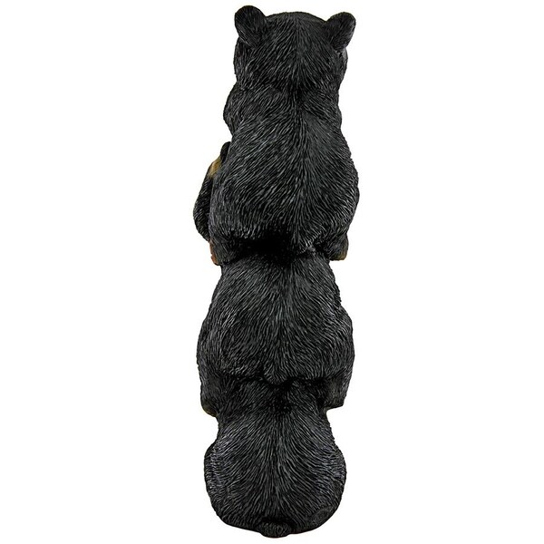 Design Toscano Backwoods Troublemakers Speak, Hear, See No Evil Black Bear Statue - HT142927