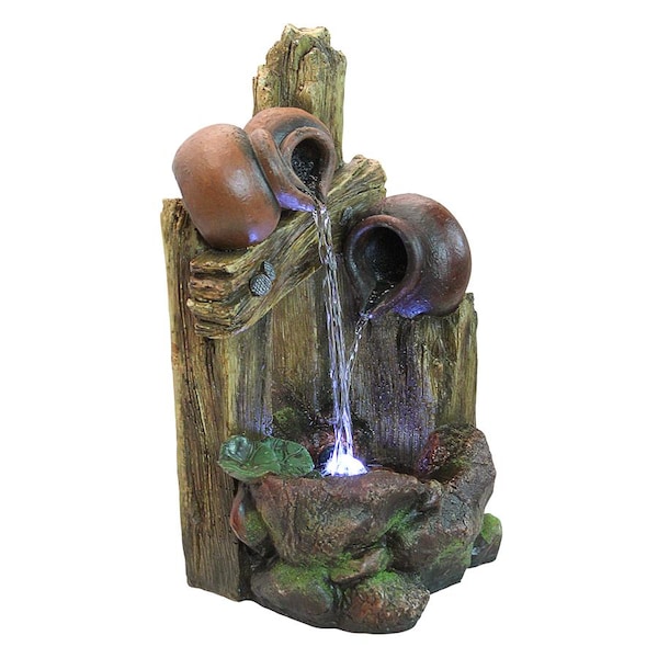 Design Toscano The Cascading Urns of Ravello Illuminated Garden Fountain - QN164013