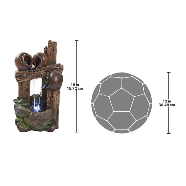 Design Toscano The Cascading Urns of Ravello Illuminated Garden Fountain - QN164013