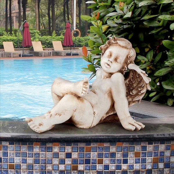 Design Toscano Pause for Repose Garden Angel Statue - QL21515