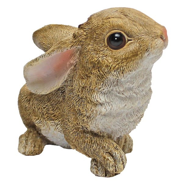 Design Toscano The Bunny Den, Garden Crouching Rabbit Statue - QM200803