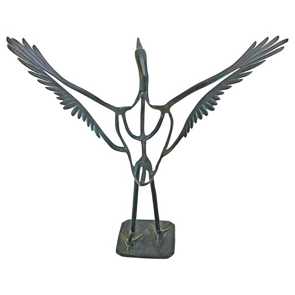 Design Toscano Winged Salute to the Sun Bronze Statue - AF19065
