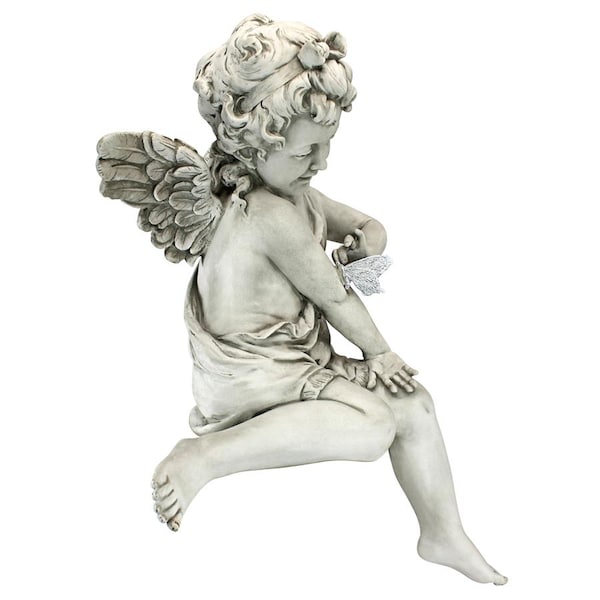 Design Toscano Peaceful Presence Angel Sitter Garden Statue - KY47014