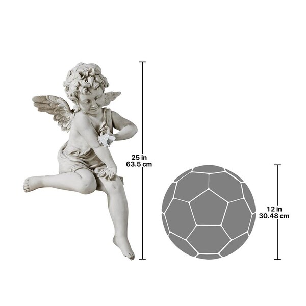 Design Toscano Peaceful Presence Angel Sitter Garden Statue - KY47014