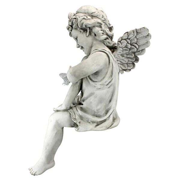 Design Toscano Peaceful Presence Angel Sitter Garden Statue - KY47014