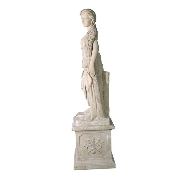 Design Toscano The Four Goddesses of the Seasons Statue: Summer Statue & Plinth - NE990059