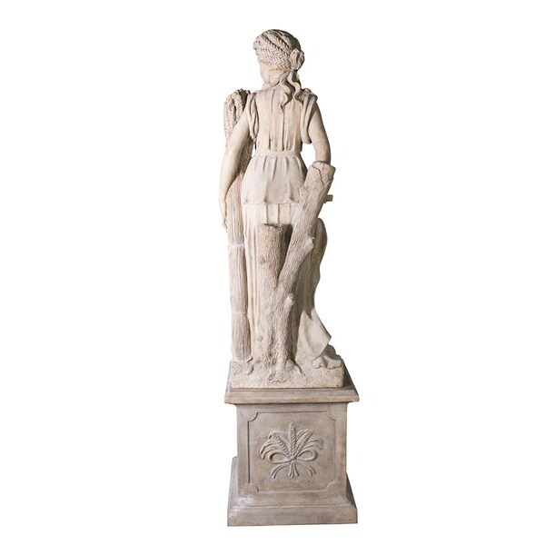 Design Toscano The Four Goddesses of the Seasons Statue: Summer Statue & Plinth - NE990059