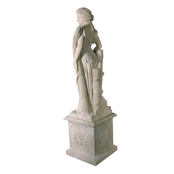 Design Toscano The Four Goddesses of the Seasons Statue: Summer Statue & Plinth - NE990059
