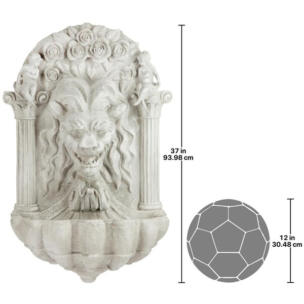 Design Toscano House of York Lion Sculptural Fountain - KY207