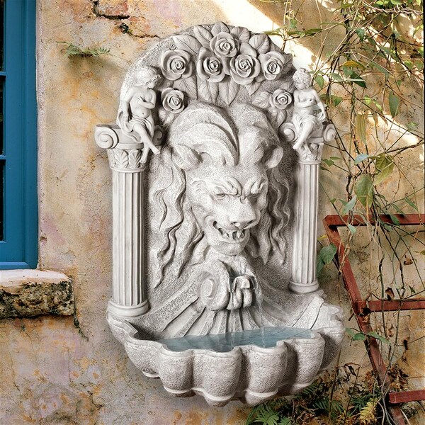 Design Toscano House of York Lion Sculptural Fountain - KY207