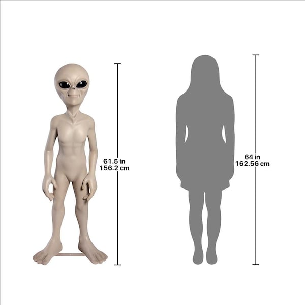Design Toscano The Out-of-this-World Alien Extra Terrestrial Statue: Giant - NE150328