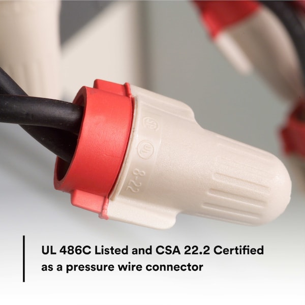 Conector de alambre Twist On de 3M, 22-8 AWG, PK25000 - T/R+, Super Tan