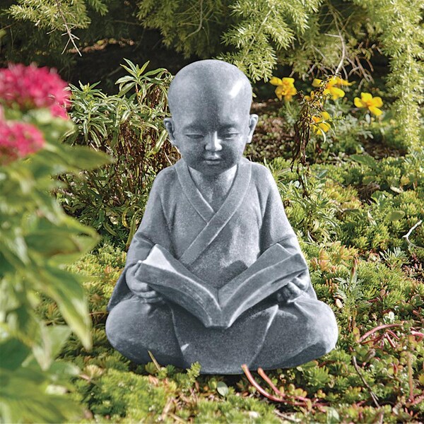 Design Toscano Baby Buddha Studying the Five Precepts Statue - QL4195